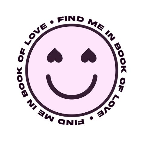 Find me in Book of Love badge