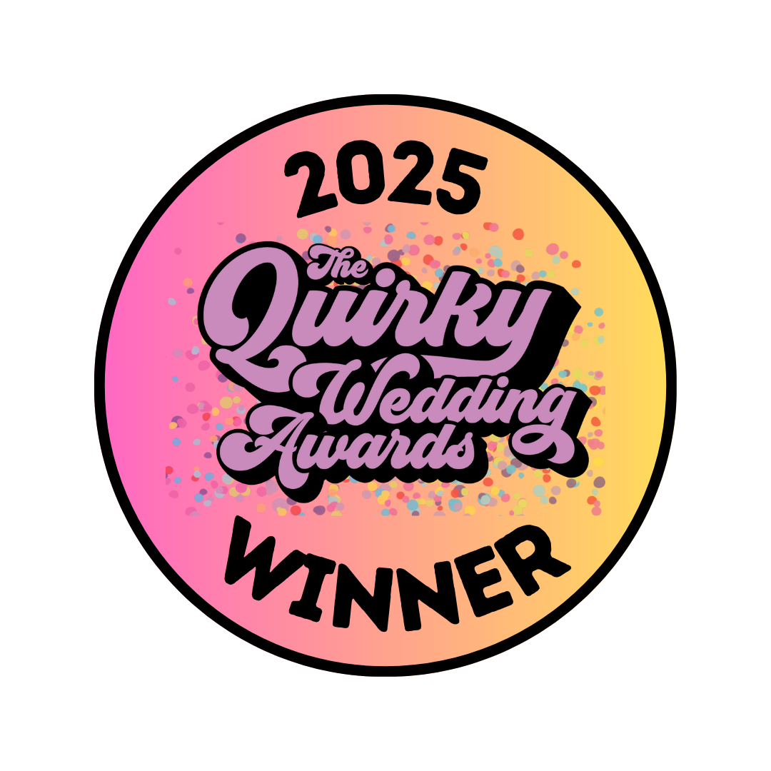 The Quirky Wedding Awards 2025 winner badge
