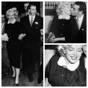 Marilyn Monroe in her wedding suit